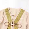 imageIDOPIP Muslim Baby Boys Ramadan Eid Outfit Cardigan Kaftan Thobe Arabic Islamic Abaya Dubai Robe Clothes with Head ScarfRopeBeige