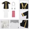 imageIDOPIP Muslim Baby Boys Ramadan Eid Outfit Cardigan Kaftan Thobe Arabic Islamic Abaya Dubai Robe Clothes with Head ScarfRopeBlack