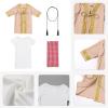 imageIDOPIP Muslim Baby Boys Ramadan Eid Outfit Cardigan Kaftan Thobe Arabic Islamic Abaya Dubai Robe Clothes with Head ScarfRopeKhaki