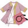 imageIDOPIP Muslim Baby Boys Ramadan Eid Outfit Cardigan Kaftan Thobe Arabic Islamic Abaya Dubai Robe Clothes with Head ScarfRopePurple
