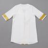 imageIDOPIP Muslim Baby Boys Ramadan Eid Outfit Cardigan Kaftan Thobe Arabic Islamic Abaya Dubai Robe Clothes with Head ScarfRopeWhite