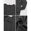 imageIDOPIP Muslim Dress for Girls Islamic Prayer Abaya Smocked Long Sleeve Kaftan Robe Dresses with Hijab Ramadan Dubai OutfitsGray