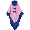 imageIDOPIP Muslim Girls Dress for Kids Long Sleeve Islamic Prayer Abaya Dress Maxi Kaftan Thobe with Hijab 2PCS Modest ClothesRoyal Blue  Pink  Ruffle