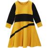 imageIDOPIP Muslim Girls Dress for Kids Long Sleeve Islamic Prayer Abaya Dress Maxi Kaftan Thobe with Hijab 2PCS Modest ClothesYellow
