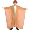 imageIDOPIP Muslim Thobe for Boys Islamic Arabic Kaftan Robe Ramadan Kids Long Sleeve Embroidery Tassels Open Front Cardigan ThobeCamel