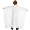 imageIDOPIP Muslim Thobe for Boys Islamic Arabic Kaftan Robe Ramadan Kids Long Sleeve Embroidery Tassels Open Front Cardigan ThobeWhite