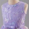 imageIDOPIP Sequin Flower Girl Lace Dress for Kids Wedding Pageant Party Formal Long Gown Princess First Communion Tulle DressesPurple Sequin Butterfly
