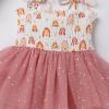 imageIDOPIP Toddler Baby Girls Tutu Dress Smocked Princess Strawberry Melon Birthday Party Dresses with Headband Cake Smash OutfitDusty Pink Rainbow