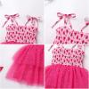 imageIDOPIP Toddler Baby Girls Tutu Dress Smocked Princess Strawberry Melon Birthday Party Dresses with Headband Cake Smash OutfitHot Pink Watermelon