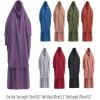 imageIDOPIP Two Pieces Jilbab Modest Dress for Muslim Women Long Maxi Khimar  Skirt with Hijab Burkas Islamic Abaya Dress OutfitArmy Green