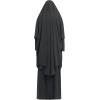 imageIDOPIP Two Pieces Jilbab Modest Dress for Muslim Women Long Maxi Khimar  Skirt with Hijab Burkas Islamic Abaya Dress OutfitBlack