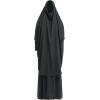 imageIDOPIP Two Pieces Jilbab Modest Dress for Muslim Women Long Maxi Khimar  Skirt with Hijab Burkas Islamic Abaya Dress OutfitBlack