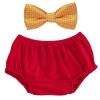 imageIDOPIP Baby Boys First 1st Valentines Day Birthday Cake Smash Outfit Gentleman Formal Bowtie and Diaper Covers Bloomers Shorts Clothes Set for Photo Props Party Red Bowtie 324 MonthsRed  Yellow Bowtie