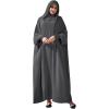imageIDOPIP Muslim Dresses for Women One Piece Long Sleeve Islamic Prayer Ramadan Abaya Hooded Hijab Loose Maxi Kaftan Dubai RobeDark Gray