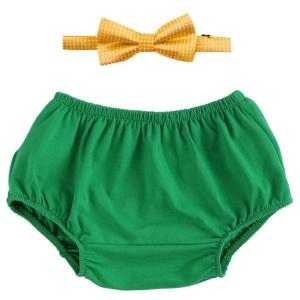 imageIDOPIP Baby Boys First 1st Valentines Day Birthday Cake Smash Outfit Gentleman Formal Bowtie and Diaper Covers Bloomers Shorts Clothes Set for Photo Props Party Red Bowtie 324 MonthsGreen  Yellow Bowtie