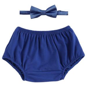 imageIDOPIP Baby Boys First 1st Valentines Day Birthday Cake Smash Outfit Gentleman Formal Bowtie and Diaper Covers Bloomers Shorts Clothes Set for Photo Props Party Red Bowtie 324 MonthsRoyal Blue Bowtie
