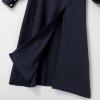 imageIDOPIP Abaya Dress for Women Muslim Set Long Sleeve Ramadan Islamic Dress Shirt with Pants 2PCS Dubai Prayer Casual ClothesNavy Blue  Split