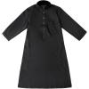imageIDOPIP Muslim Thobe for Boys Kids Long Sleeve Islamic Arabic Kaftan Robe Middle East Dubai Prayer Dress Clothes with PocketsBlack