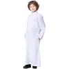 imageIDOPIP Muslim Thobe for Boys Kids Long Sleeve Islamic Arabic Kaftan Robe Middle East Dubai Prayer Dress Clothes with PocketsWhite