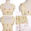 imageIDOPIP Women 1950s Vintage StrawberryCherrySequin Star Print Cocktail Mesh Dress Self Tie Straps Retro Wedding Guest DressApricotcherry Print