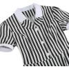 imageIDOPIP Women 1950s Vintage Swing Dress Puff Sleeve Cocktail Party Dress Formal Rockabilly Evening Elegant Retro Midi DressBlack White Striped