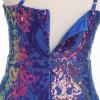 imageIDOPIP Women Sexy One Shoulder Sparkle Sequin Bodycon Dress Glitter Cocktail Party Mini Dress Elegant Fitted Homecoming DressBlue