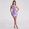 imageIDOPIP Women Sexy One Shoulder Sparkle Sequin Bodycon Dress Glitter Cocktail Party Mini Dress Elegant Fitted Homecoming DressPurple