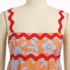 imageIDOPIP Womens Summer Casual Dress Beach Floral Maxi Dress Elegant Spaghetti Sleeveless Smocked Sundress Weeding Guest DressOrange