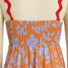 imageIDOPIP Womens Summer Casual Dress Beach Floral Maxi Dress Elegant Spaghetti Sleeveless Smocked Sundress Weeding Guest DressOrange