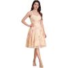 imageIDOPIP Women Vintage Floral Embroidery Mesh Dress 1950s Elegant Cocktail Party Swing Dress Formal ALine Tulle Prom GownYellow