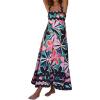 imageIDOPIP Womens Summer Casual Dress Beach Floral Maxi Dress Elegant Spaghetti Sleeveless Smocked Sundress Weeding Guest DressFloral