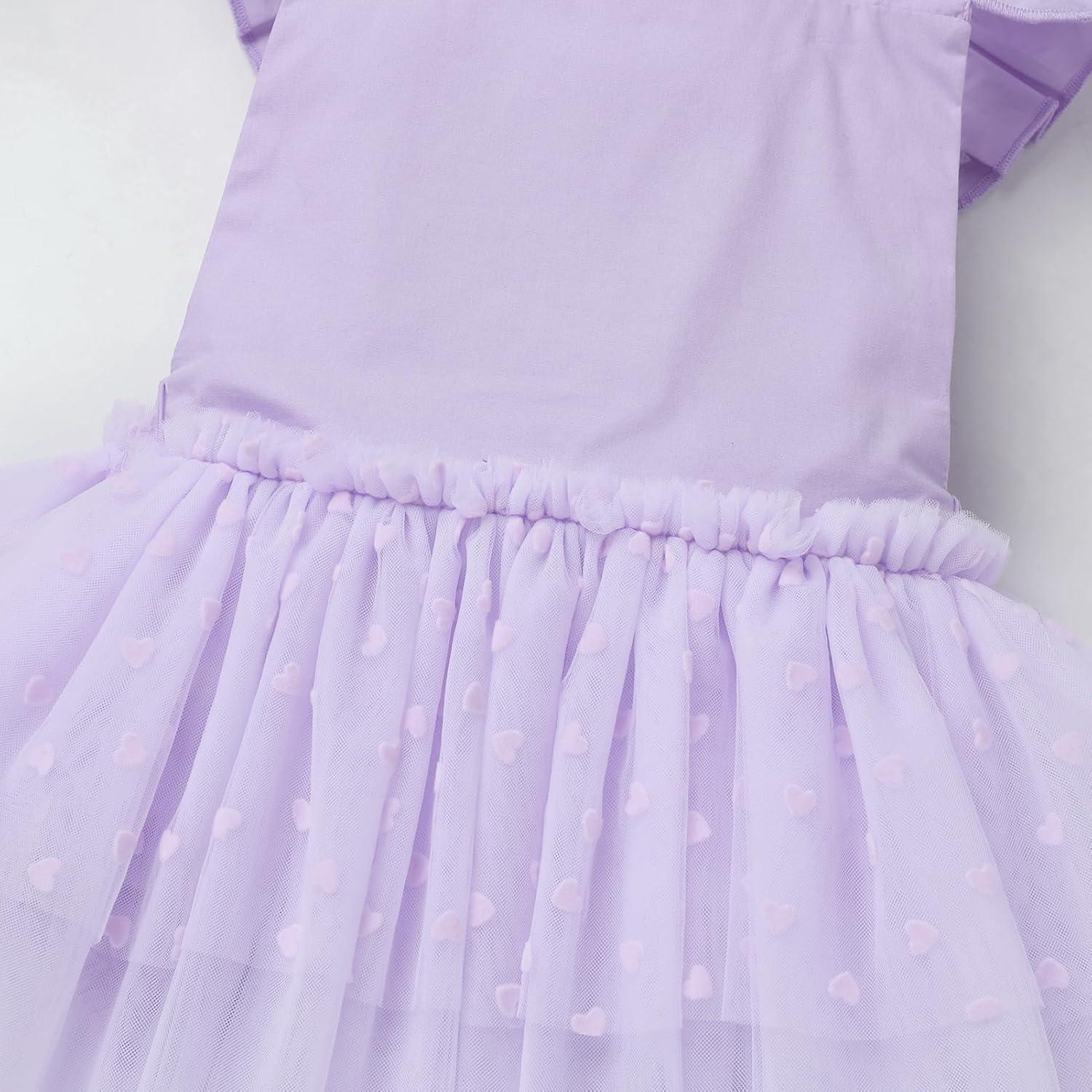 imageIDOPIP Baby Girls Tutu Dress Summer Sleeveless Backless Princess Birthday Party Dresses Ruffle Tulle Bowknot Romper SundressPurple