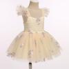 imageIDOPIP Baby Girls Butterfly Tutu Dress Summer Sleeveless Backless Princess Birthday Party Dresses Ruffle Tulle Sundress 6M5TChampagne  Floral