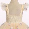 imageIDOPIP Baby Girls Butterfly Tutu Dress Summer Sleeveless Backless Princess Birthday Party Dresses Ruffle Tulle Sundress 6M5TChampagne  Floral