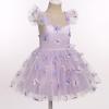 imageIDOPIP Baby Girls Butterfly Tutu Dress Summer Sleeveless Backless Princess Birthday Party Dresses Ruffle Tulle Sundress 6M5TPurple  Butterfly
