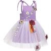 imageIDOPIP Baby Girls Embroidery Flower Tutu Dress Summer Sleeveless Backless Princess Birthday Party Dresses Tulle Bow SundressPurple