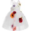 imageIDOPIP Baby Girls Embroidery Flower Tutu Dress Summer Sleeveless Backless Princess Birthday Party Dresses Tulle Bow SundressWhite