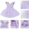 imageIDOPIP Baby Girls Tutu Dress Summer Sleeveless Backless Princess Birthday Party Dresses Ruffle Tulle Bowknot Romper SundressPurple