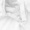 imageIDOPIP Baby Girls Tutu Dress Summer Sleeveless Backless Princess Birthday Party Dresses Ruffle Tulle Bowknot Romper SundressWhite