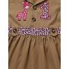 imageIDOPIP Baby Girls Wild Jungle Safari 1st Birthday Outfit Toddler Leopard Giraffe Tutu Dress with Hat Clothes for Photo ShootBrown