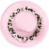 imageIDOPIP Baby Girls Wild Jungle Safari Outfits One Birthday Party Pleated DressHat Toddler Leopard Zookeeper Photo Shoot DressPink