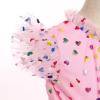 imageIDOPIP Girls Polka Dot Tiered Tulle Tutu Dress Princess Formal Evening Prom Gown Pageant Christening Photo Shoot Mesh DressPink