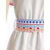 imageIDOPIP Mexican Dress for Girls Embroidered Traditional Floral Ruffle Off Shoulder Belted Dresses for Cinco de Mayo FiestaRed