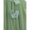 imageIDOPIP Pageant Dress for Toddler Girls Embroidery Flower Girl Butterfly Birthday Dress Baby Wedding Tea Party Tulle Tutu GownGreen
