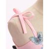imageIDOPIP Pageant Dress for Toddler Girls Embroidery Flower Girl Butterfly Birthday Dress Baby Wedding Tea Party Tulle Tutu GownPink
