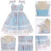 imageIDOPIP Toddler Baby Girls Embroidery Floral Tutu Dress Summer Sleeveless Bow Smocked Backless Princess Birthday Party DressesBlue