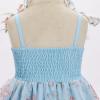 imageIDOPIP Toddler Baby Girls Embroidery Floral Tutu Dress Summer Sleeveless Bow Smocked Backless Princess Birthday Party DressesBlue