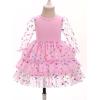 imageIDOPIP Toddler Baby Girls Tutu Dress with Headband Strawberry Butterfly Birthday Outfit Infant Pageant Tiered Tulle DressesPink Butterfly