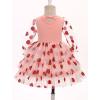 imageIDOPIP Toddler Baby Girls Tutu Dress with Headband Strawberry Butterfly Birthday Outfit Infant Pageant Tiered Tulle DressesPink Strawberry