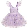 imageIDOPIP Baby Girls Butterfly Tutu Dress Summer Sleeveless Backless Princess Birthday Party Dresses Ruffle Tulle Sundress 6M5TPurple  Butterfly